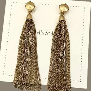 STELLA & DOT Chain Statement Earrings NWT